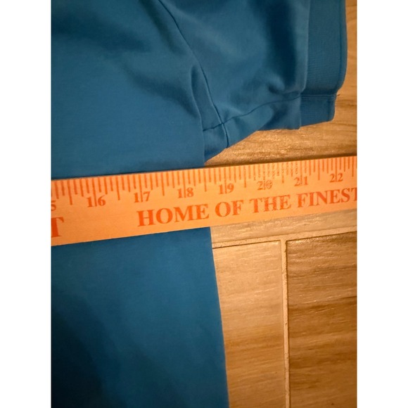 Hugo Boss Slim Fit Polo Shirt Mens Blue Tipped Collar Short Sleeve Cotton Logo - Picture 5 of 6